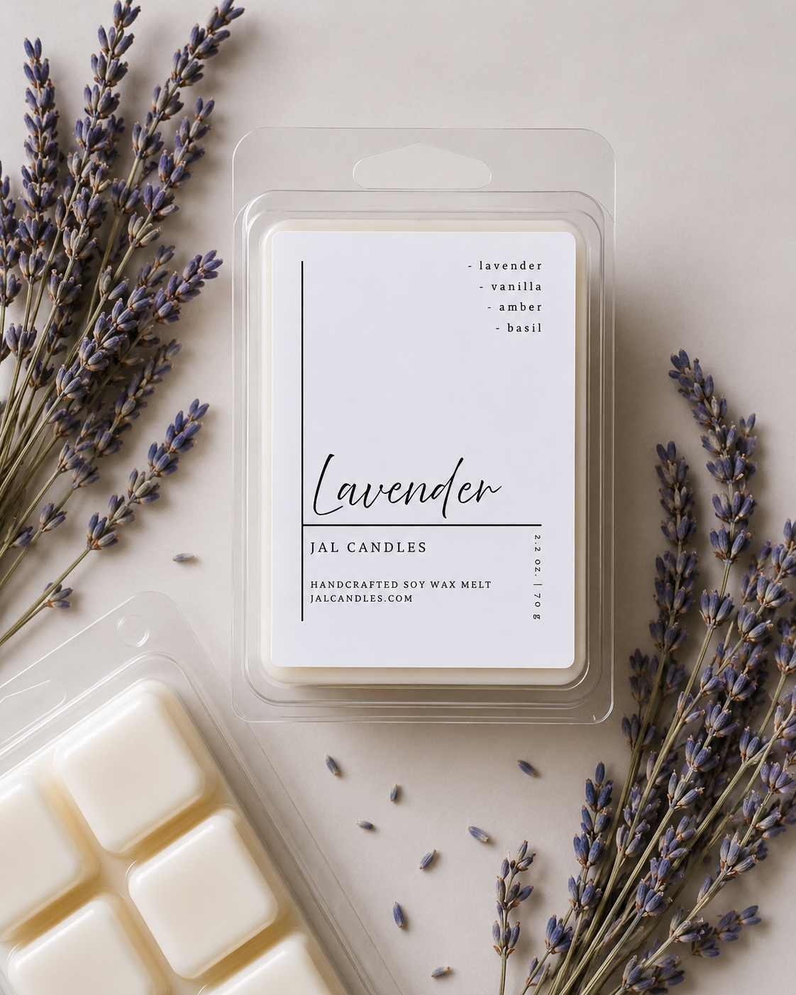 Lavender Wax Melts – Relaxing Floral Home Fragrance