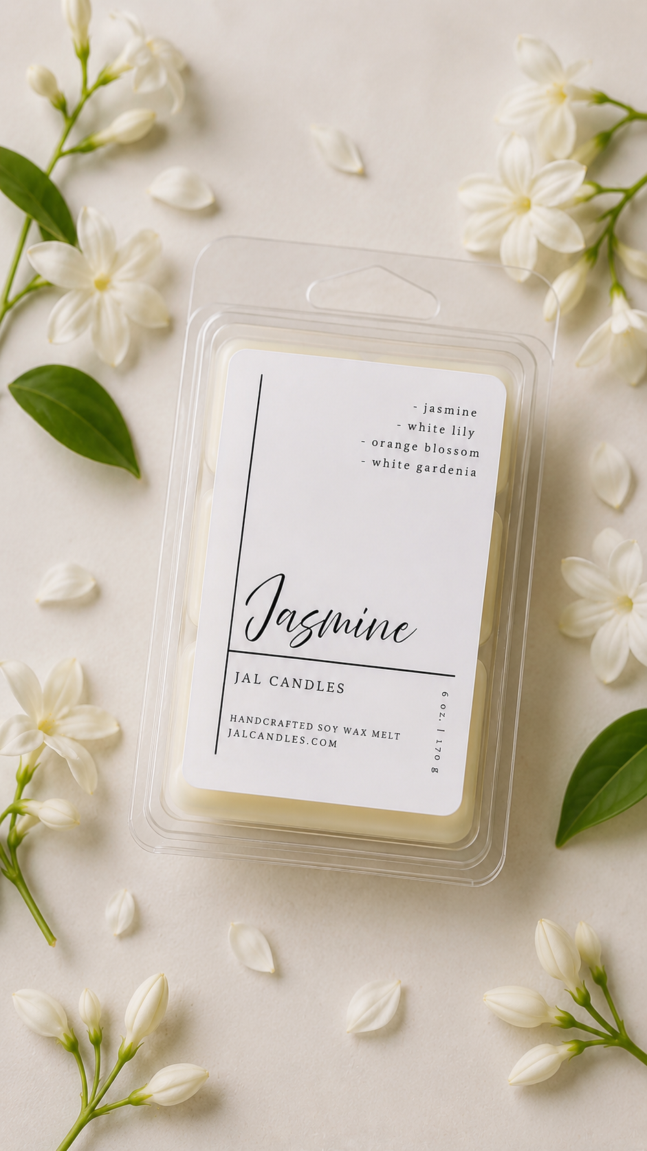 Jasmine Wax Melts – Elegant Floral Home Fragrance