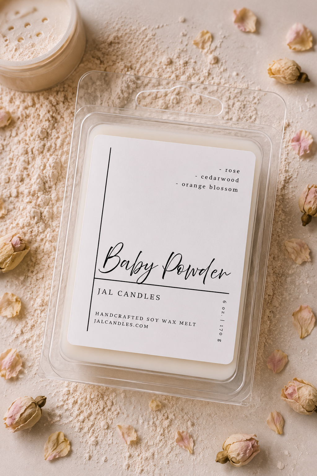 Baby Powder Wax Melts – Soft & Comforting Fragrance
