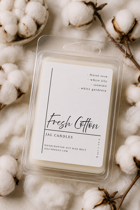 Fresh Cotton Wax Melts – Clean Linen Fragrance